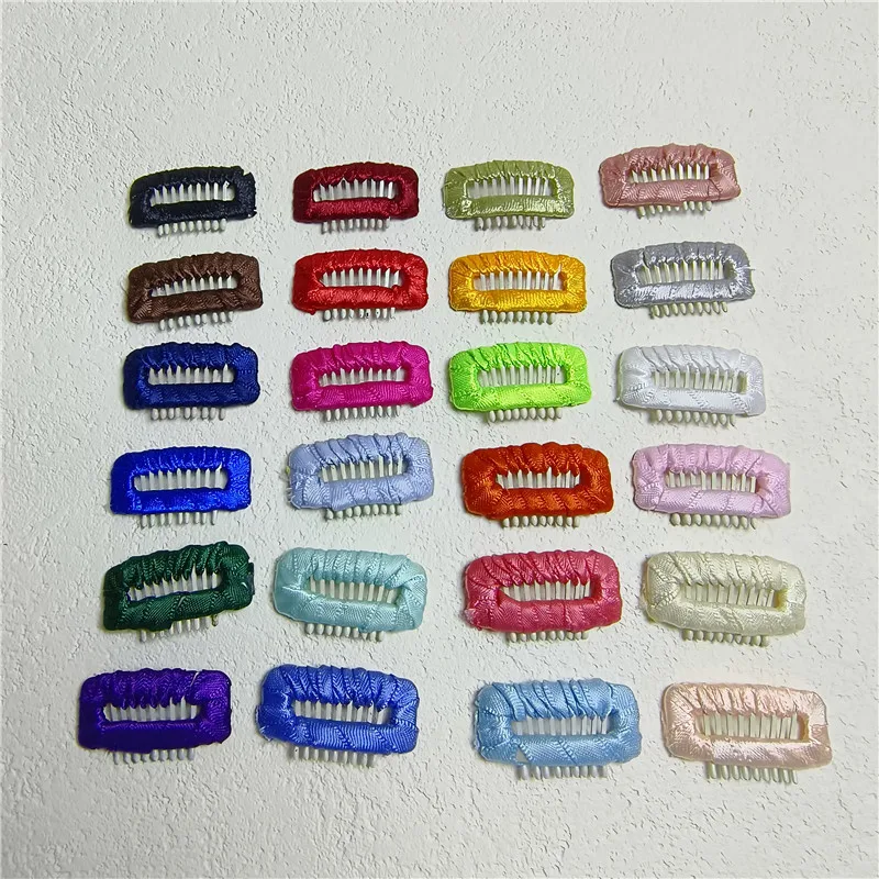 Mini Dog Hair Clips, Colorful Satin Wrapped Grooming Clips for Small Dogs Cats, Pet Hair Accessories