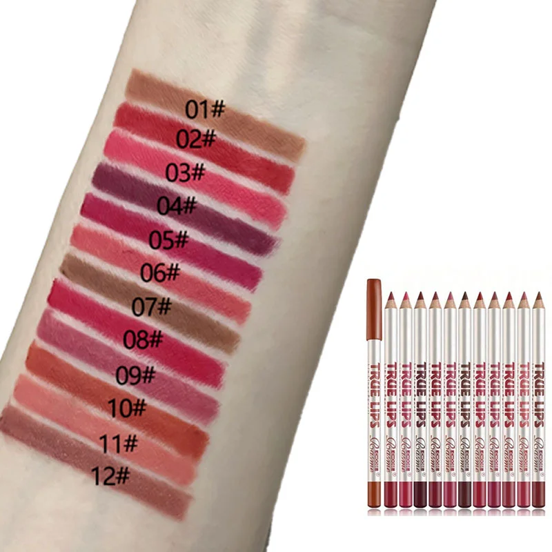 24Color Matte Lip Liner Pencil Set, Long Lasting Waterproof Smooth Lip Liners, Velvet Lip Pencils for Lips Makeup, Nude Red Brown Lip Liner Kit for Women Daily Party Cosmetics - view 3