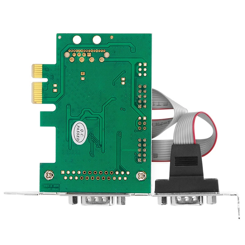 PCI-E To Dual Serial Combo Card RS232 PCI Express Pcie Adapter Card 2.5Gb/S Channel 1000Kbps Wch CH382L Chip