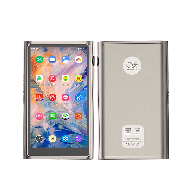 SHANLING M7 Android reproductor de música portátil MP3 ES9038PRO DAC amplificador de auriculares MQA 16X Bluetooth 5,0 LDAC/AptX HD DSD512 PCM768