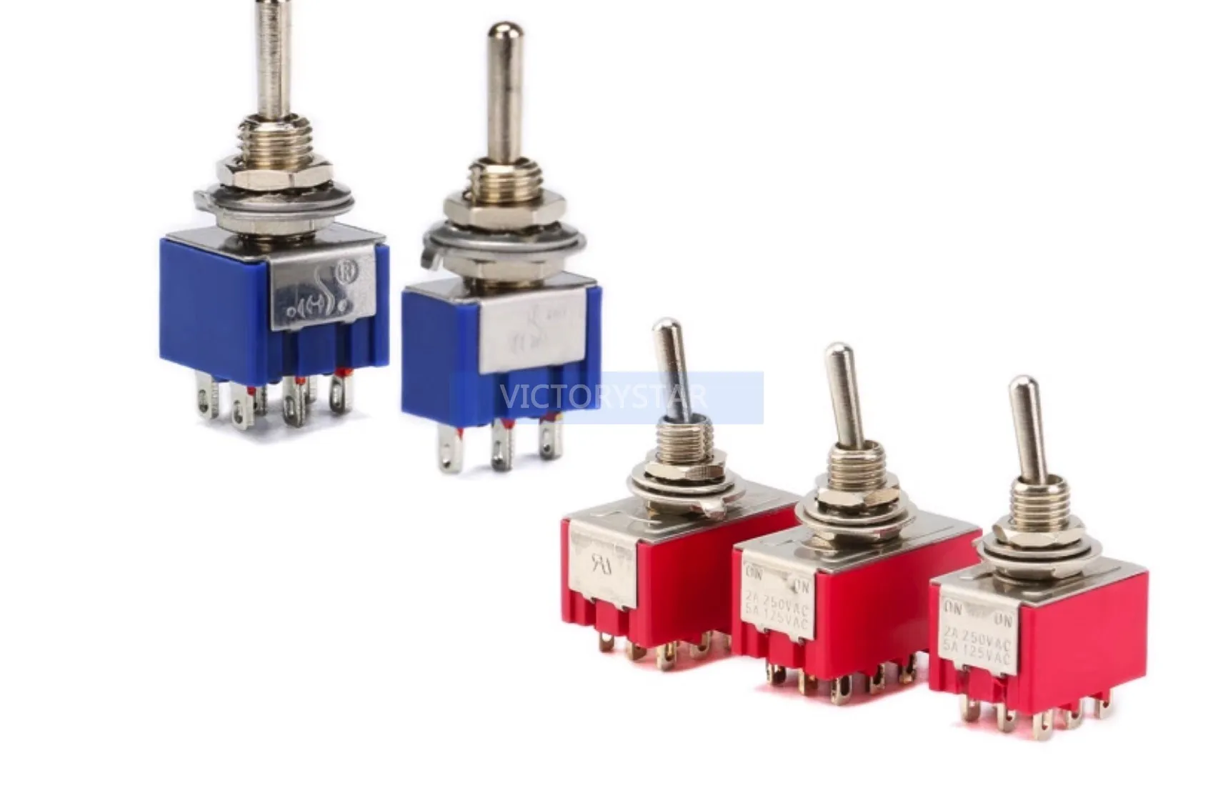 Direkter Einsatz-Kippschalter für Oberflächenmontage. Mit einem Abstand von 254 mm. 1P2P3P4P5P6P8P-Kippschalter