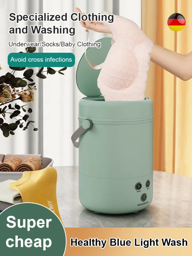 Light weight small automatic turbine portable special mini washing machine underwear socks washing Folding Washing Machine