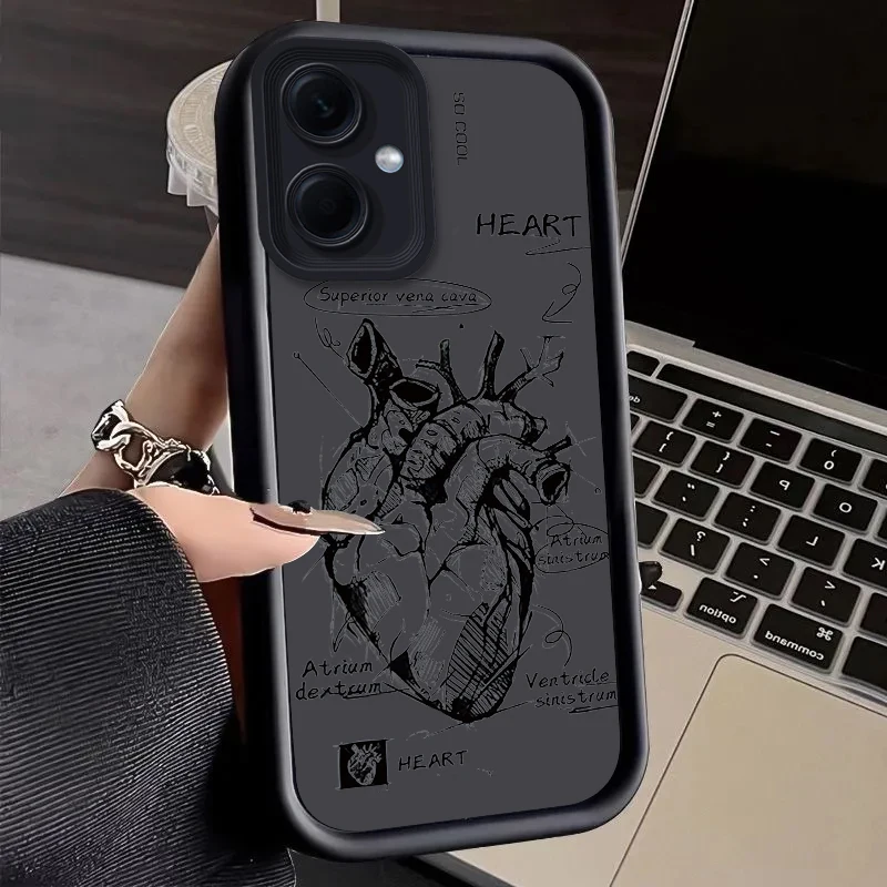 Retro Punk Angel Silicone Case for Xiaomi Redmi Note 13 12 Pro Plus 4G 5G 13C 12C Turbo 11 11S 10 10S 9 10A 10C 9C A2 A1 Cover