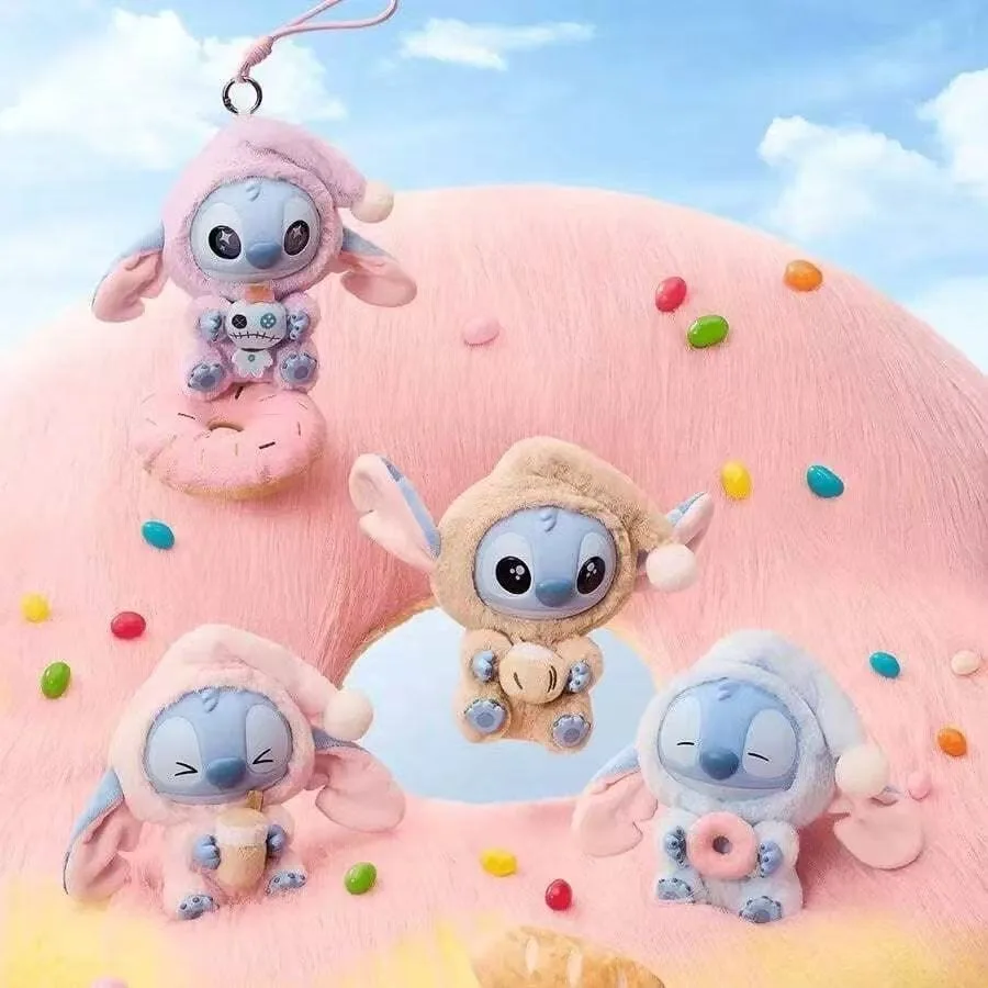 

Новая серия высокого качества Stitch Eat Something Before Sleep, плюшевые куклы, подвеска, милая кукла, орнамент, загадочная коробка, игрушки-сюрпризы, подарки
