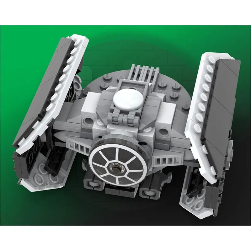 Bloques de construcción MOC serie Space Wars, nave espacial negra, modelo de ladrillo creativo, juguete educativo, regalos de cumpleaños, MOC-235468 234 Uds.