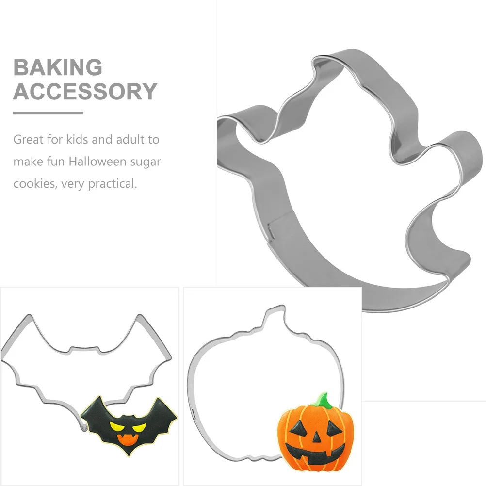 

6pcs Halloween Cookie Mold Set Stainless Steel Biscuit Cutter Bakery Supply Sugar Cookies Decoration Baking Accessories Tools