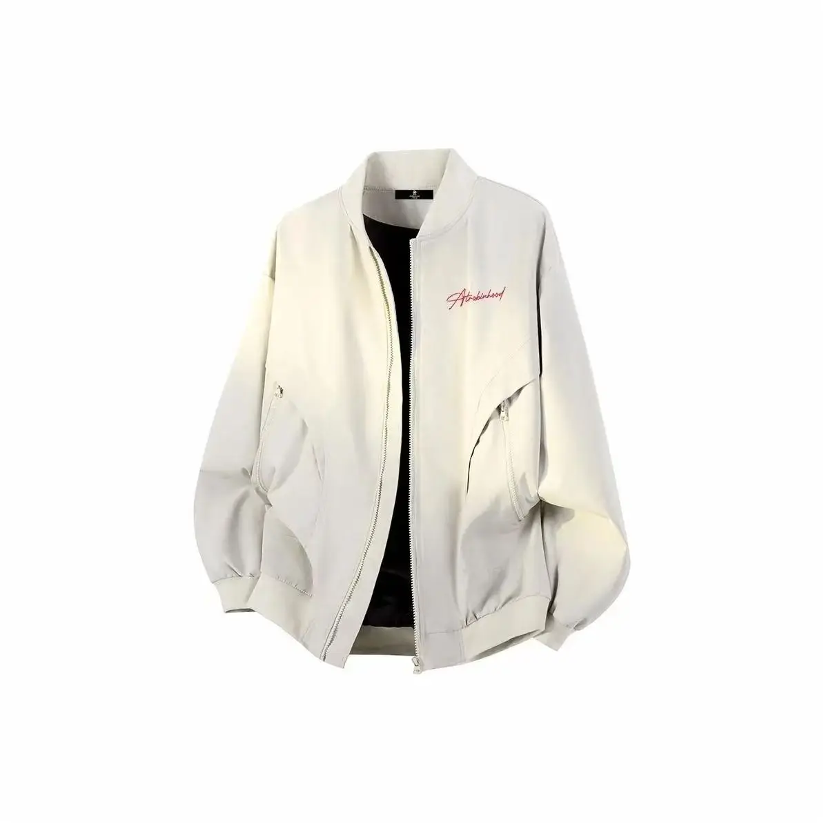 

Spring Autumn American Print Flight Jaet Zipper Loose Men's Women's New 2025 Versatile Comfortable Baseball orm