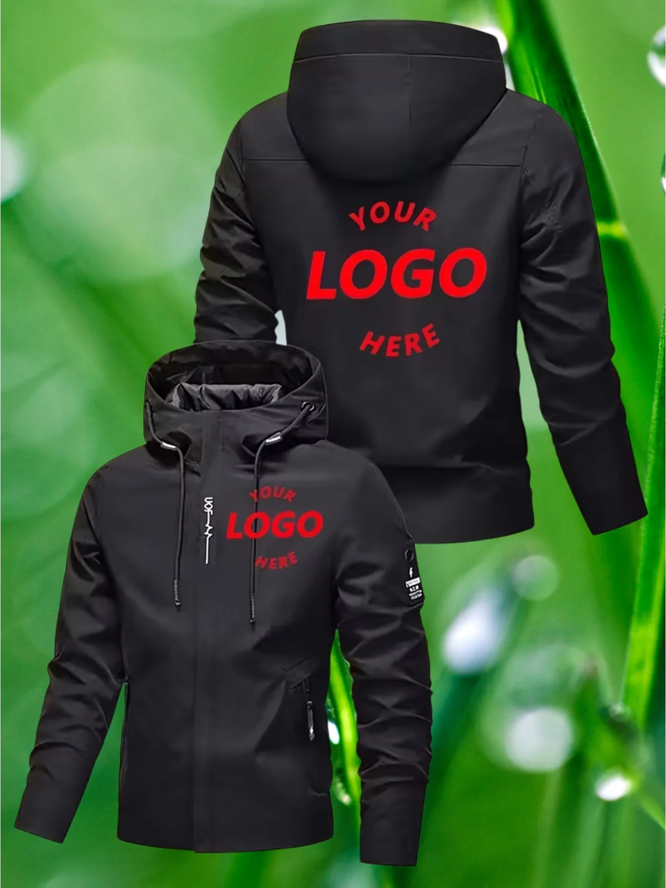 'Personalized, Team Customization, Gift Customization' Customized Jackets - Men's Personalized Patterns and Letters on the Hoode