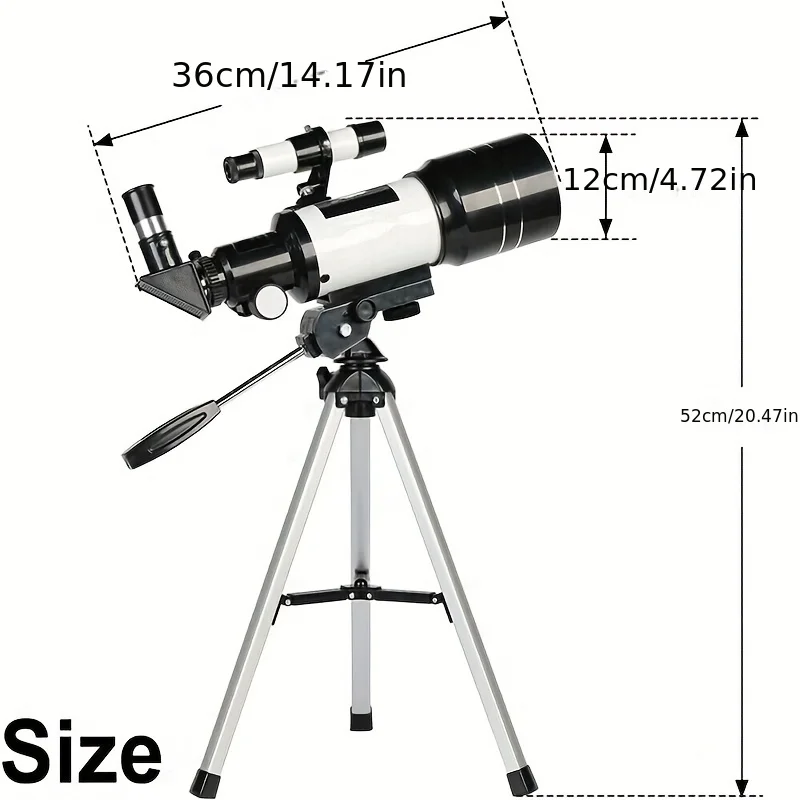 Astronomical Telescope with Finderscope Children\'s Professional Moon Observation High Power HD Outdoor Eyeglasses