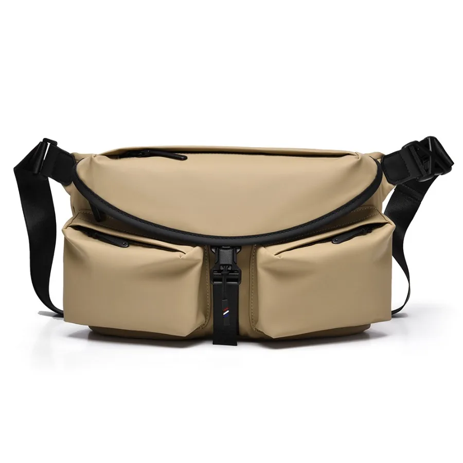 

【New style】Simple sports all-matching -body bag New large-capacity men's chest bag Trend multi-pocket storage shoulder bag
