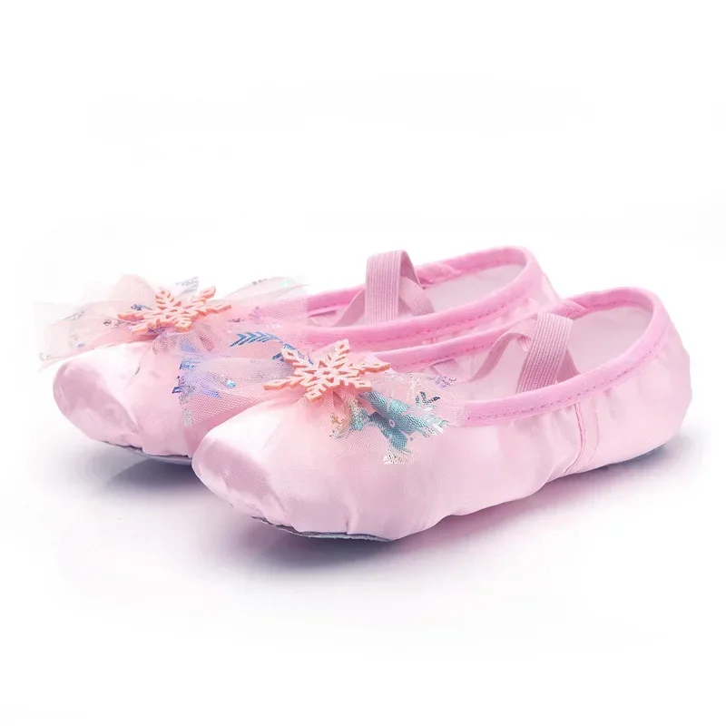 Lovely Princess Dance Soft Soled Ballet Shoe for Children Girls Cat Claw Shoes Chinese Ballerina Exercises Girl\'s Shoe