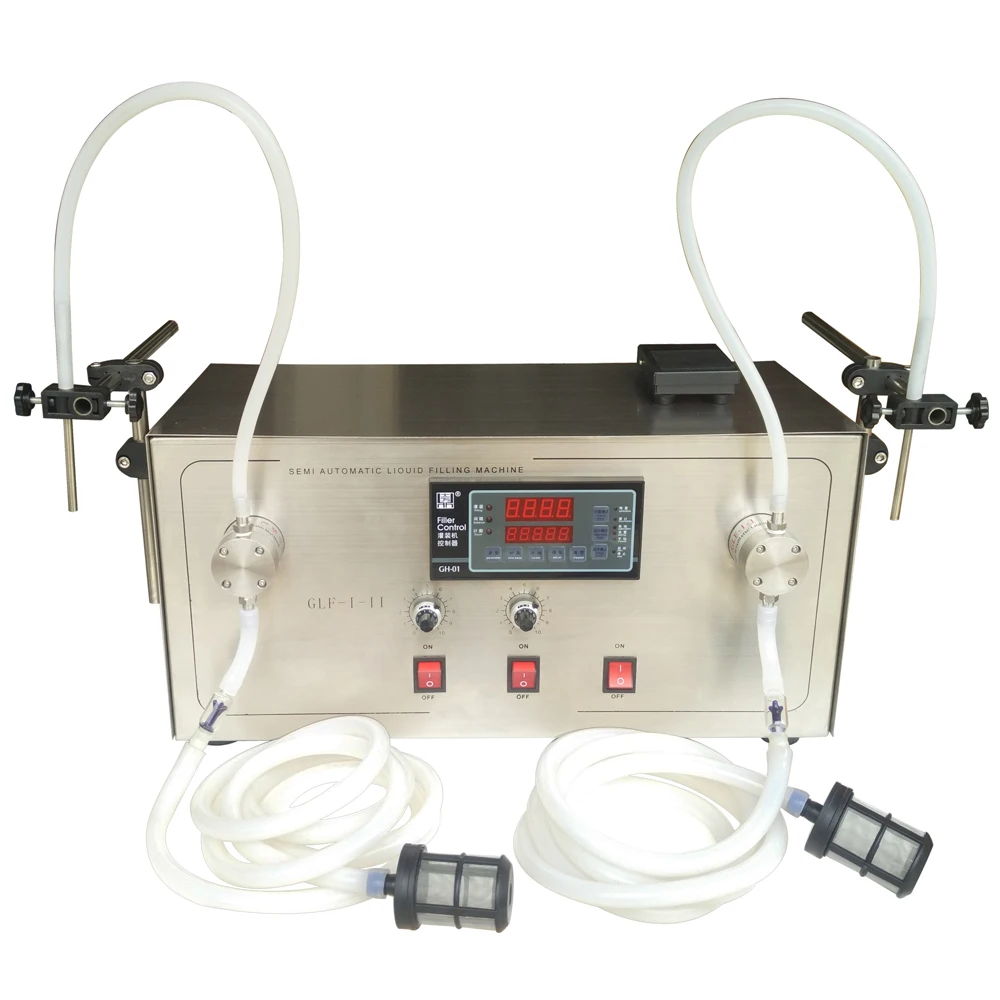

Double Nozzles Magnetic Pump Automatic Desktop Oil Liquid Water Filler Perfume Filling Machine