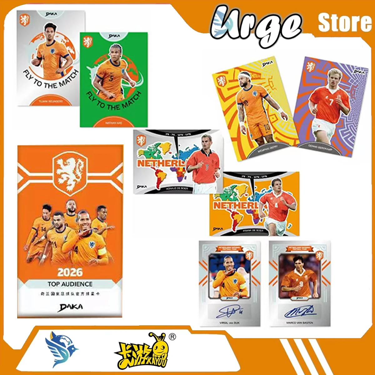 DAKA 2026 New Netherlands national football team World Cup Trading Card Collection Periphery Surprise Trendy Toys Gift Like