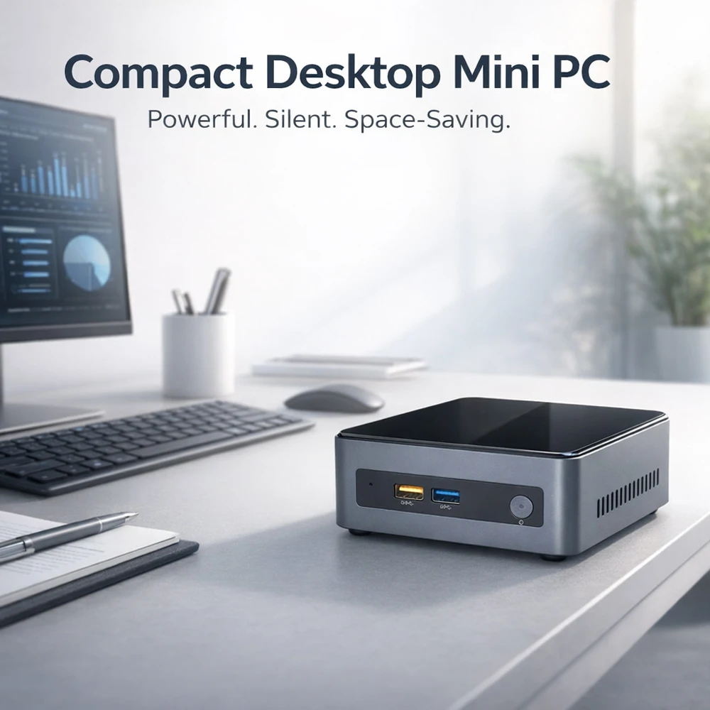 

Qotom Q10531 Mini PC Pentium J5005 Quad Core 1.5 GHz Original NUC7JYB Board Dual HD 2.0 Mini Desktop Computer Linux Operating