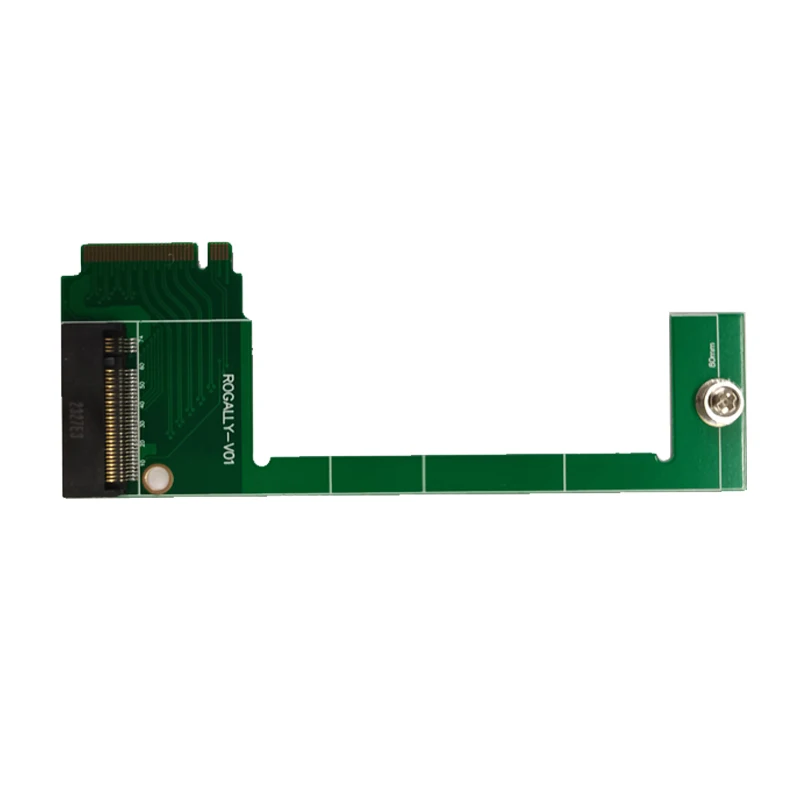 بطاقة ذاكرة PCIE4.0 M.2 SSD لمحول Rogally SSD 90 درجة لوحة نقل محول بطاقة الناهض لـ Rog Ally المحمولة