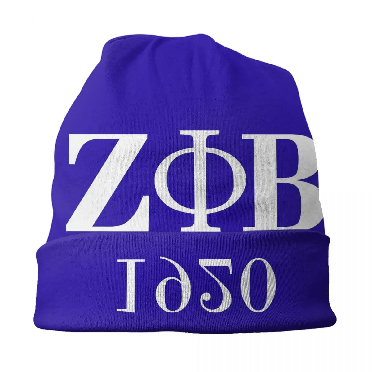 Zeta Phi Beta Sorority Logo Beanie Cap Winter Bonnet Femme Knitting Hats Hip Hop Outdoor Greek Letter 1920 Skullies Beanies Hats