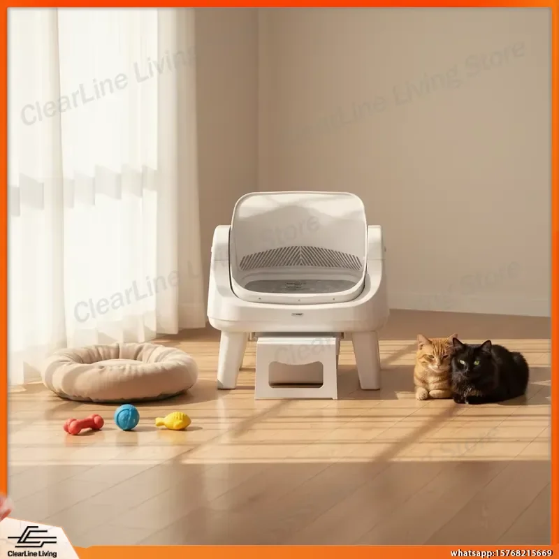

AutoScooper 12 Lite Automatic Litter Box for Cats Smart Self Cleaning Cat Litter Box Large Capacity Odor Control Easy to