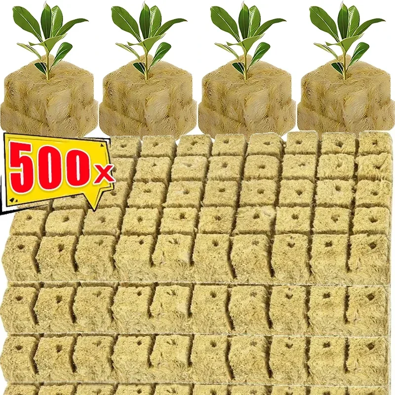 

Rock Wool Starter Plugs Rock Wool Grow Cubes Seed Starters Planting Cubes Hydroponics Cuttings Plant Propagation Grow Supplies