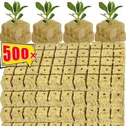 Rock Wool Starter Plugs Rock Wool Grow Cubes Seed Starters Planting Cubes Hydroponics Cuttings Plant Propagation Grow Supplies