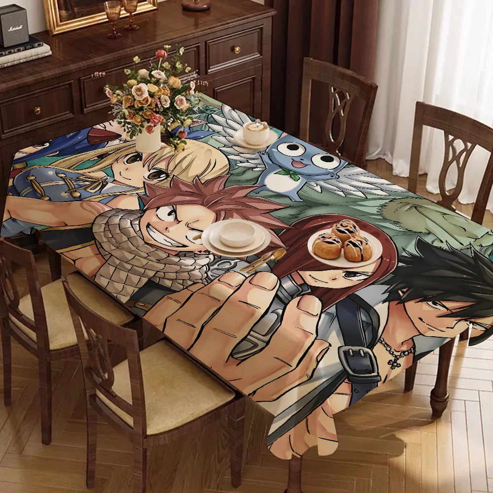 

Cartoon F-Fairy Tail Tablecloth Waterproof Stain Resistant Party Decoration Restaurant Cafe Dining Table Tablecloths 90X140cm