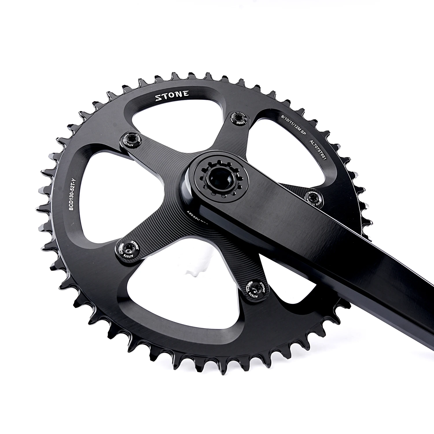 Stone Circle Chainring BCD130 5 Bolts for Road Bike CX Cyclocross NEO K3PLUS P8 Verge FNHON Folding Bike Chainwheel Chain Ring
