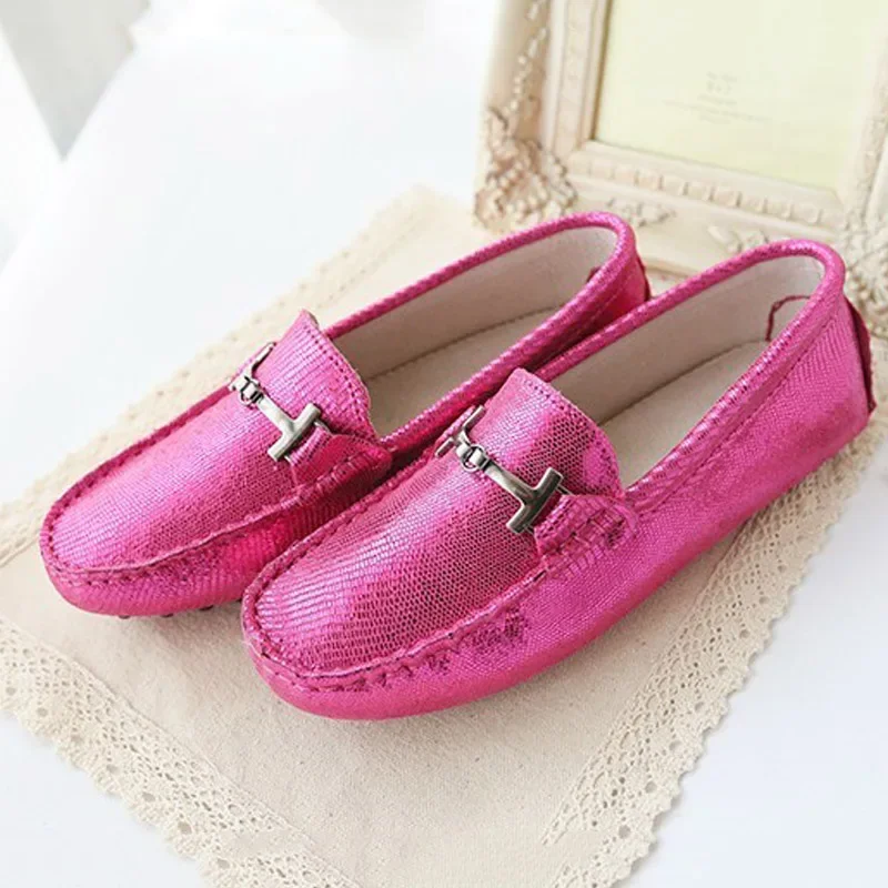 Shoes Women 2024 New women genuine Leather flats casual female Moccasins Spring Summer lady loafers Women Driving Shoes