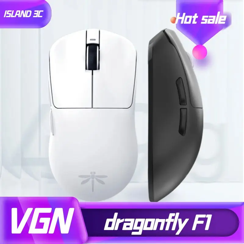 

VGN PAW 3395 Dual-mode Gaming Mouse Dragonfly F1 2.4G Wireless Mouse Rechargeable Fps Light Weight Customize Gaming Accessories