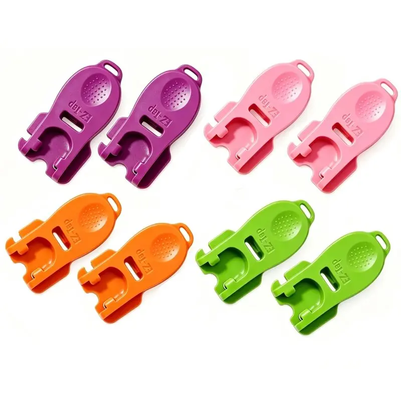 B08B-Soda Can Opener Set, 8PCS 4 Colors Easy Tab Opener And Drink Protector With Reusable Complete-Cover Plastic Can Toppers