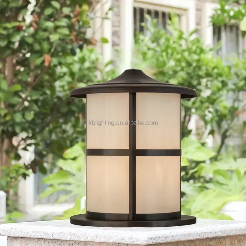 Gate Light Pillar Lights Outdoor Ip65 Waterproof Garden Fence Gate Landscape Villa Column Lamp Post Pillar Light