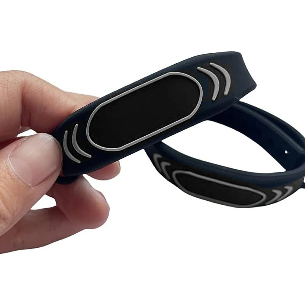 125 كيلو هرتز RFID قابل للكتابة T5577 أساور معصم سوداء من السيليكون قابلة لإعادة الكتابة