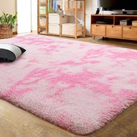 Thick dense plush carpet for room decor Large Area Rug Fluffy warm  carpets floor mat for living room Bedroom Pink