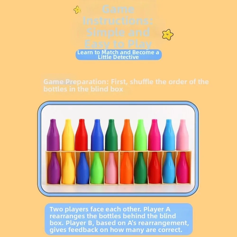 

2Set Creative Bottle Matching Game Logical Thinking Interactive Memory Pairing Game Innovative Thinking Memory Training
