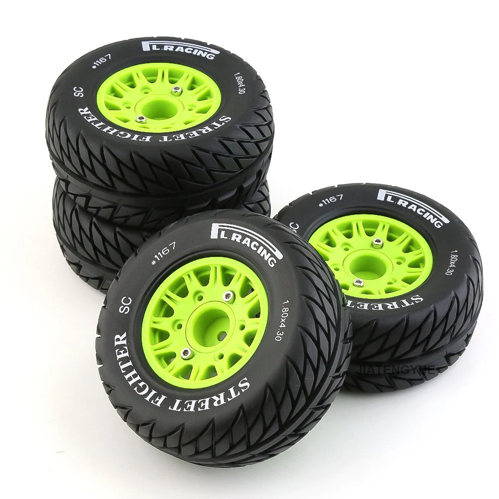 Universal RC Car Tires 1:8 1:10 All Terrain Off-Road Trucks Wheels Tire 12MM/14MM/17MM Adapters Upgraded Parts