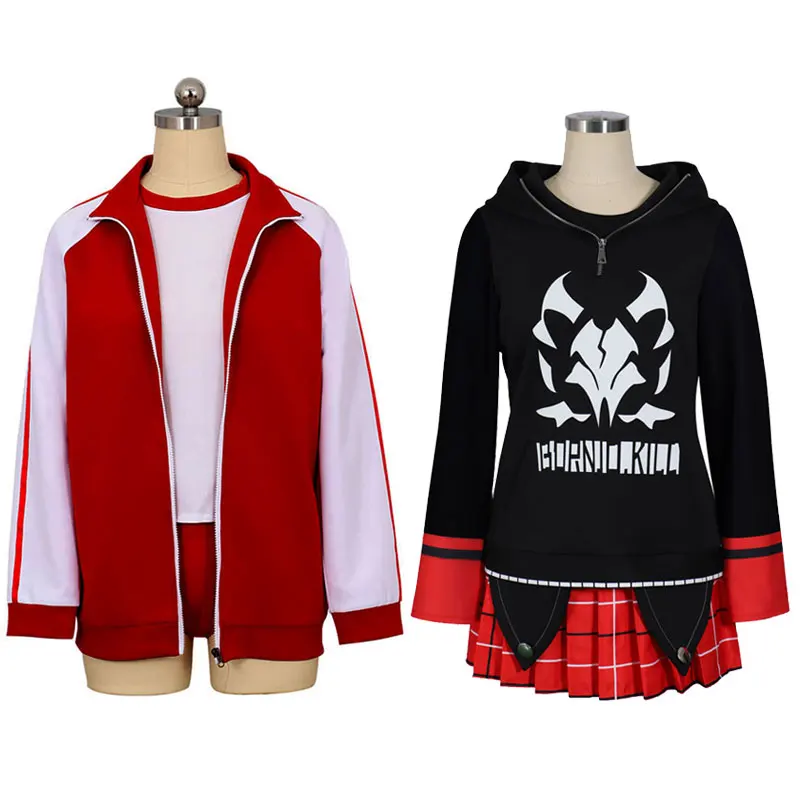 Onikata Kayoko Cosplay Costumes Anime Blue Archive Black Hoodie Red Skirts Christmas Halloween Party Amau Ako Outfits