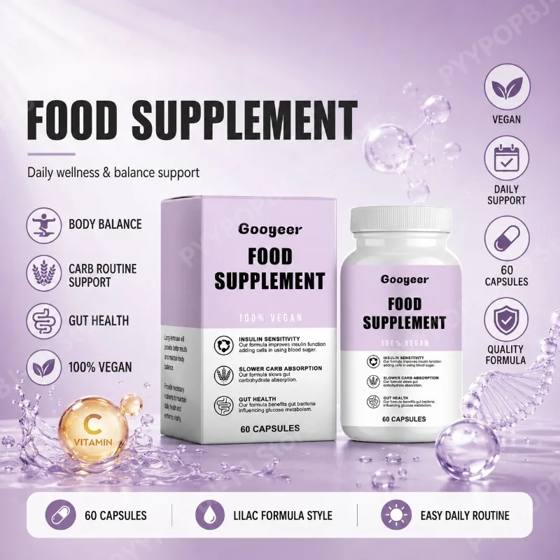 

Clean Formula Dietary Supplement with Vitamin C Sodium Purified Water Daily Nutritional Support 60 Capsules