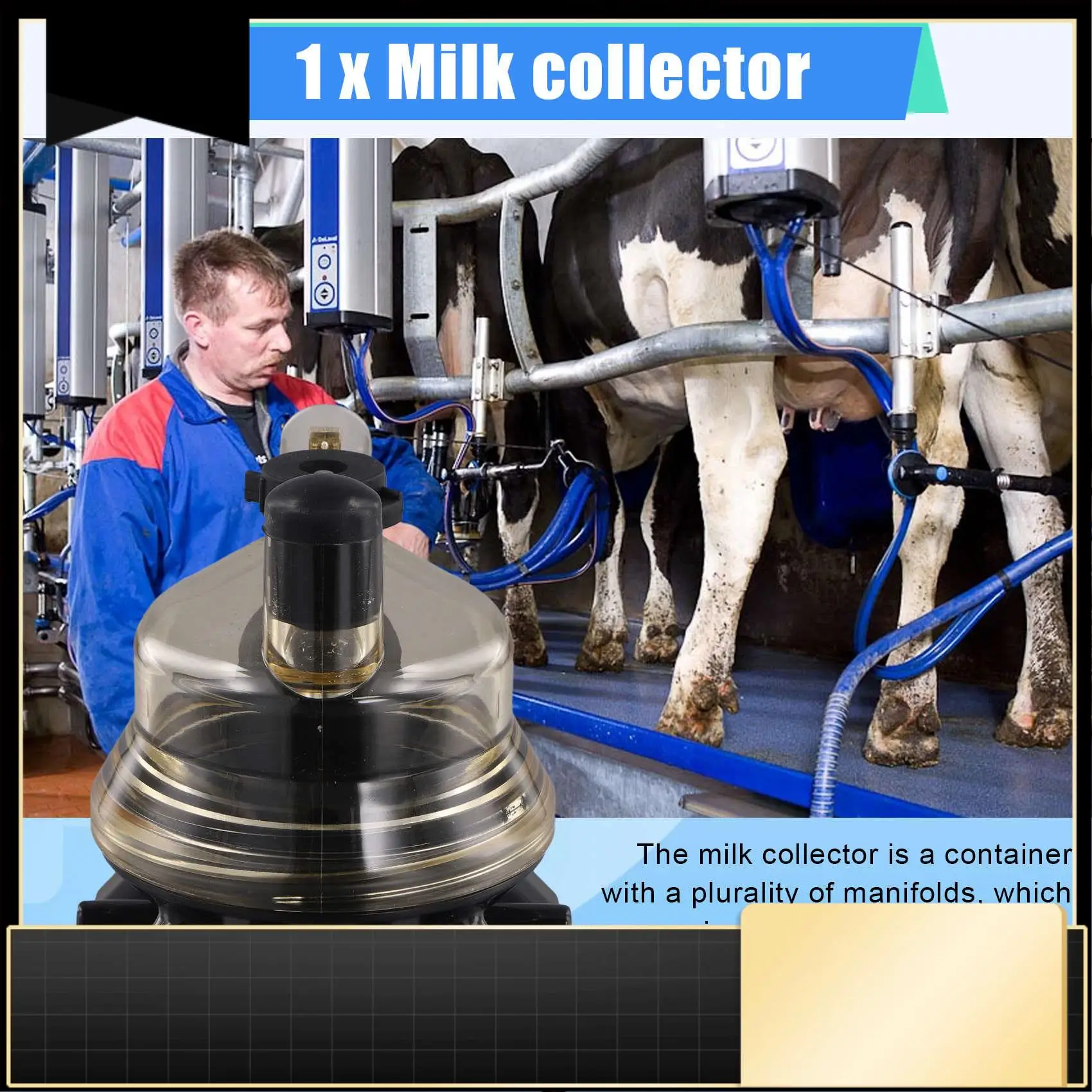 

Milking Claw 150Cc Bevel Cow Milk Collector Milking Machine Cow Use Milking Claw Milk Collector For Cow Milking Machine-N37R