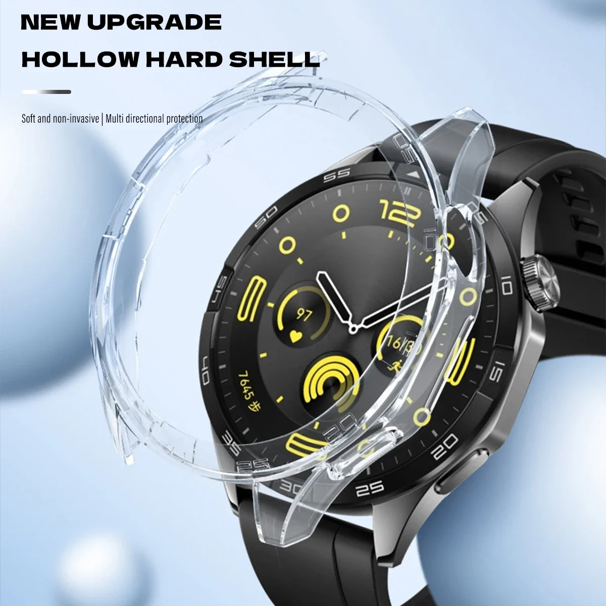 Чехол для Huawei Watch GT 4, 46 мм, защитный чехол для ПК, жесткий бампер для мужских и женских аксессуаров GT4 (без защитного стекла)