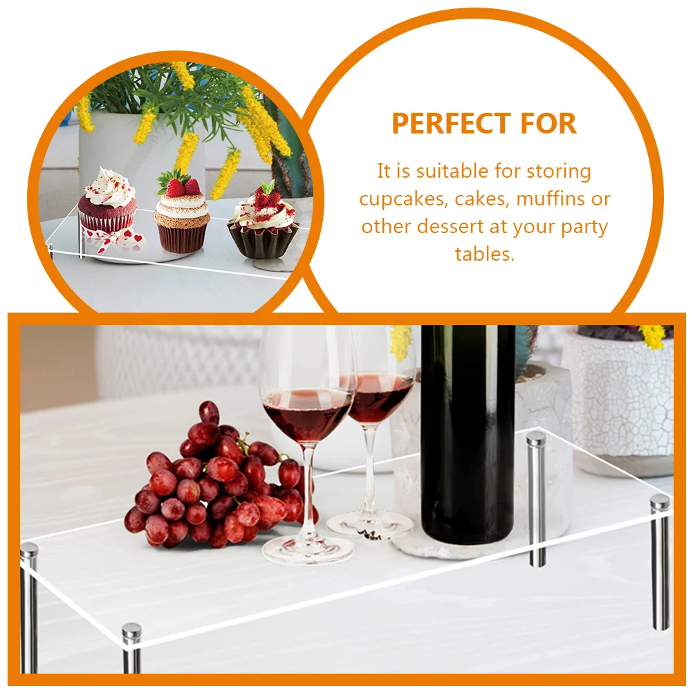 

1 set Middle Size Party Cake Holder Display Stand 5cm Pins for Cupcakes Cakes Dessert Stand Wedding Birthday Home Use