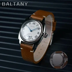 2024 New Baltany 1926 Vintage Men's Quartz Watches VD78 Oyster Tribute Top Sapphire Glass Leather Waterproof 10Bar reloj hombr