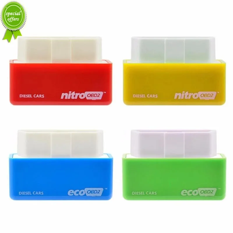 

4 Colors Nitro OBD2 EcoOBD2 15% Fuel Save More Power ECU Chip Tuning Box Plug & Driver NitroOBD2 Eco OBD2 For Benzine Diesel Car