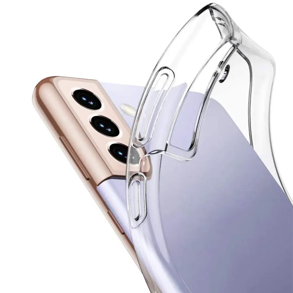 حافظة لهاتف سامسونج جالاكسي S21 S20 FE S24 S22 S23 FE S25 Ultra S8 S9 S10 Plus S10e غطاء هاتف شفاف من البولي يوريثان #6