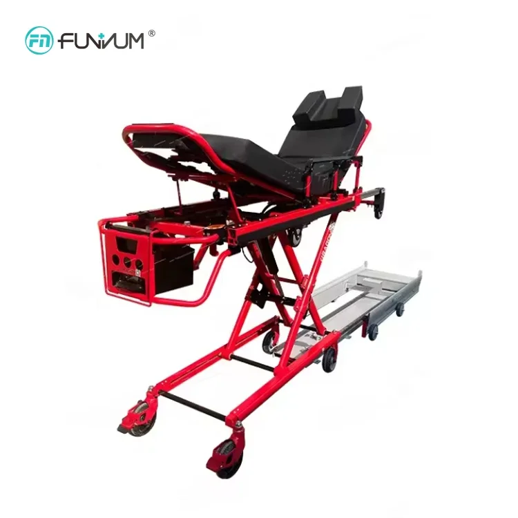 Hospital Heavy Duty Electric Automatic Lift Ambulance Stretcher Medical Ambulance Patient Transportation Stretcher