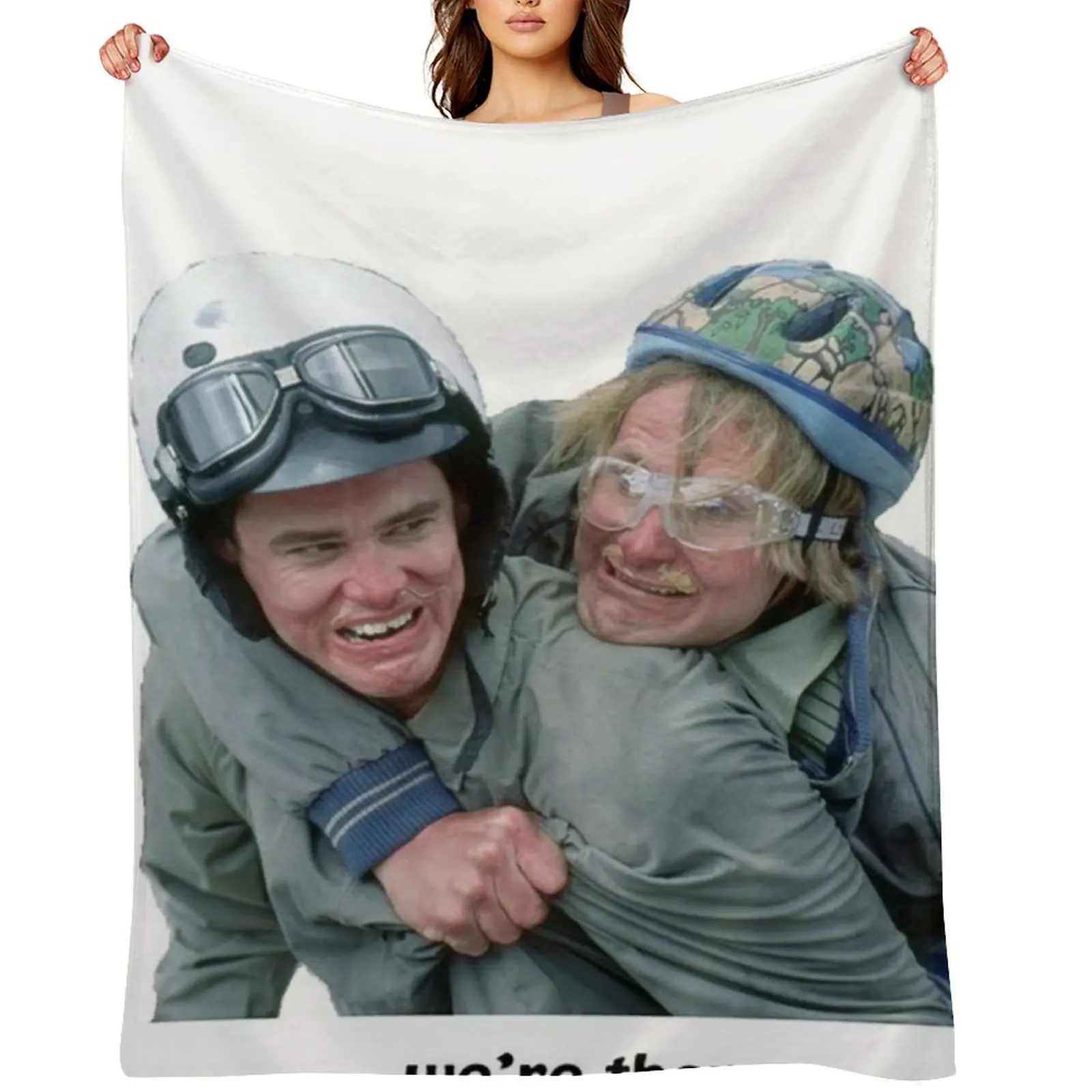 

Dumb and Dumber Throw Blanket Flannel Fabric Personalized Gift Polar Picnic Blankets