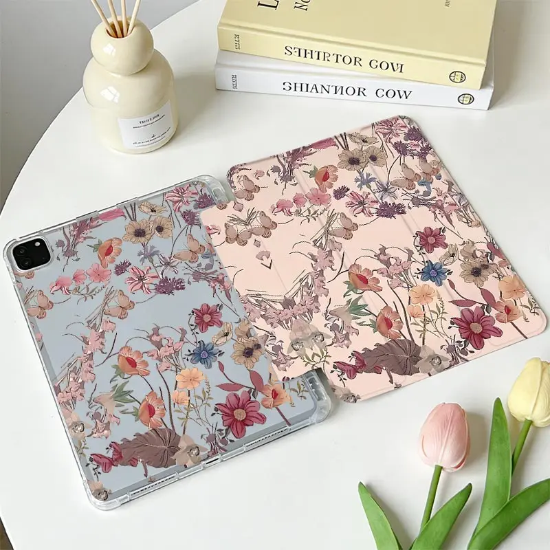 TPU Bumper Tri‑Fold Protective Tablet Case For Redmi Pad SE 11 Xiaomi Pad 7/7Pro 8/8Pro 11.2 Xiaomi Pad 5/5Pro 6/6Pro 11 inch