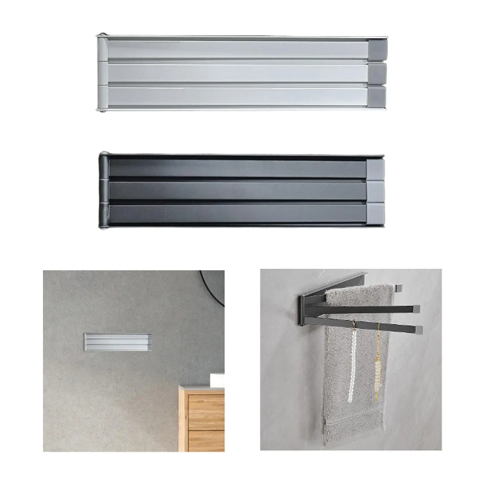 

Вращающаяся вешалка для полотенец, простой держатель для полотенец, настенное крепление для общежития, отеля, дома