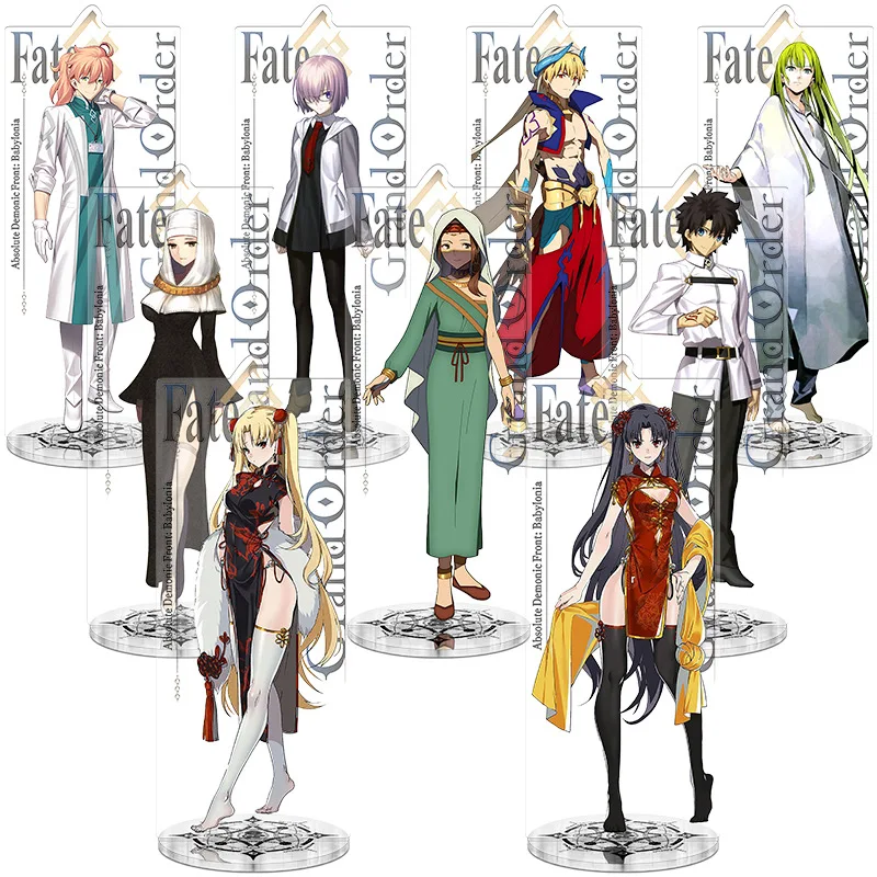 Милый мультфильм Fate/Grand Order, акриловая подставка, фигурка Sabre Fujimaru Ritsuka, игровая периферия, композиция, офисное украшение для рабочего стола