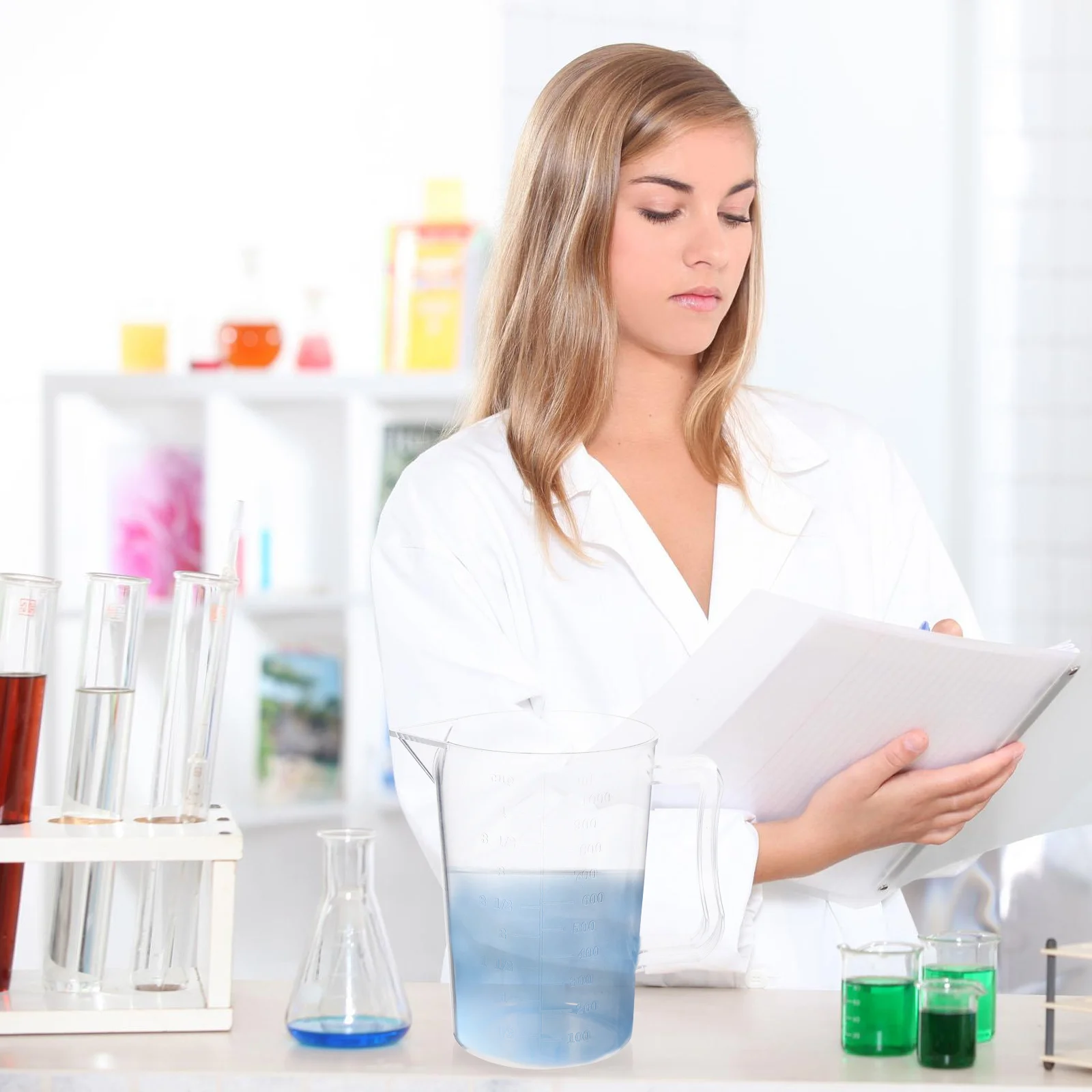 

1Pcs Thickened Measuring Cup Clear Plastic Jug Kitchen Baking Measuring Scales Home Use Scales Cup Kitchen Accessory