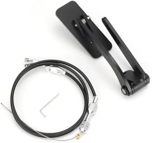 

Universal Black Aluminum Gas Pedal for Street Rods - GM, , Mopar - Rubber Cable Included