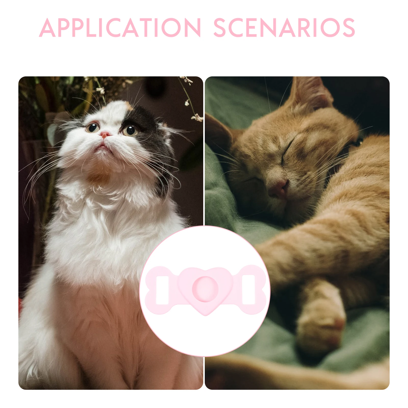 

1Pcs Lightweight Cover Silicone Material Shock-Resistant Protective Case for Pets Tracker Device Universal Pet Collar