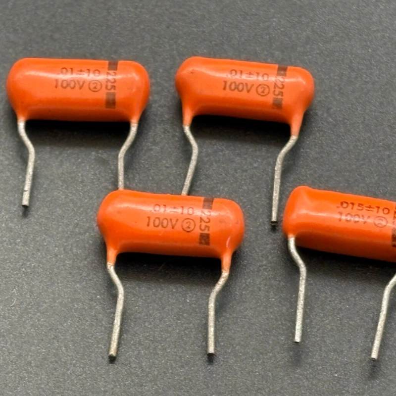 5PCS/LOT SPRAGUE 225 Series Orange Audio Coupling Capacitor  0.01UF 100V 103J